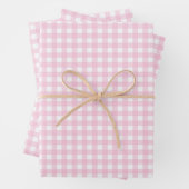 Gingham Wrapping Paper Sheets Geschenkpapier Set (Beispiel)