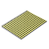 Gingham Yellow und Black Notizblock (Linke Seite)