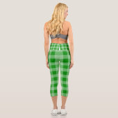 Gingham-| Zazzle_Growshop. Capri Leggings (Rückseite)
