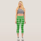 Gingham-| Zazzle_Growshop. Capri Leggings (Vorderseite)