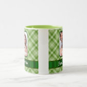 Gingham Zweifarbige Tasse (Mittel)