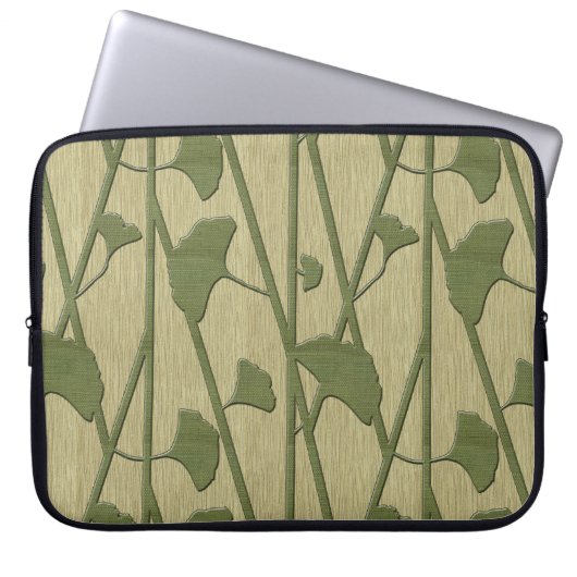 Gingko biloba laptopschutzhülle (Vorderseite)