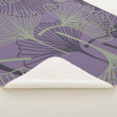 Gingko Biloba nahtlos Muster. Abstrakt Vintag Sherpadecke (3/4)