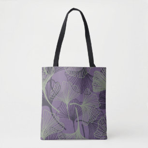 Gingko Biloba nahtlos Muster. Abstrakt Vintag Tasche