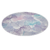 Gingko Biloba Rose Quartz Muster Schneidebrett (Ecke)