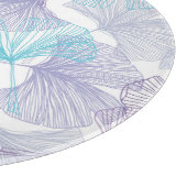 Gingko Biloba Rose Quartz Muster Schneidebrett (Ecke)