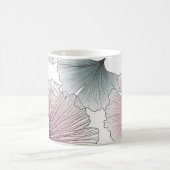 Gingko Biloba von Hand gezeichnet. Kaffeetasse (Mittel)