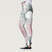 Gingko Biloba von Hand gezeichnet. Leggings (Links)