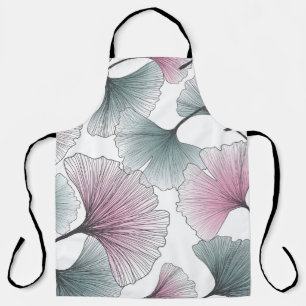 Gingko Biloba von Hand gezeichnet. Schürze