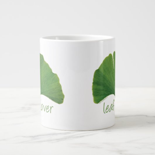 Gingko-Blatt Jumbo-Tasse (Vorderseite)