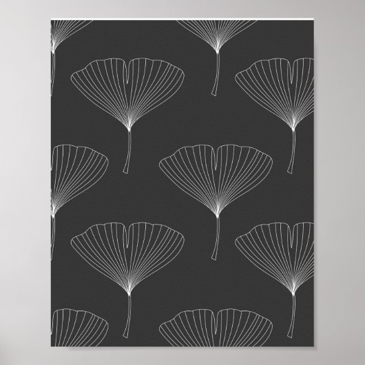 Gingko-Blatt Poster (Vorne)