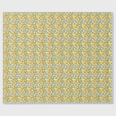 Gingko-Blätter: Abstrakte Kunst der Blumen Geschenkpapier (Flach)