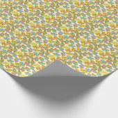 Gingko-Blätter: Abstrakte Kunst der Blumen Geschenkpapier (Ecke)