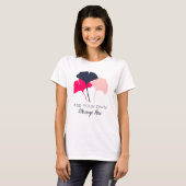 Gingko Blätter Graphic Custom Message Personalisie T-Shirt (Vorne ganz)
