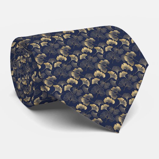 Gingko Blätter Necktie Krawatte (Gerollt)