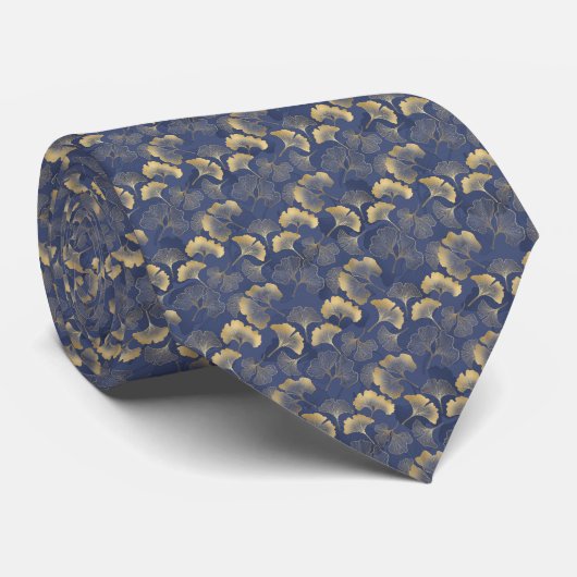 Gingko Blätter Necktie Krawatte (Gerollt)