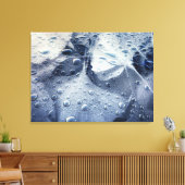 Gingko Blätter und Raindrops Leinwanddruck (Insitu (Wohnzimmer))