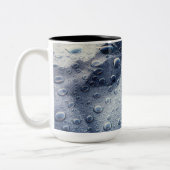 Gingko Blätter und Raindrops Zweifarbige Tasse (Links)