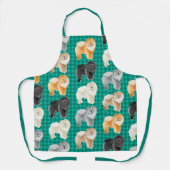 GINGKO DIE (grüne) All-Over-Print-Schürze Schürze (Vorderseite)