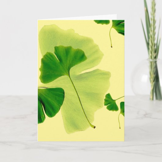 Gingko Elegance Karte (Vorderseite)