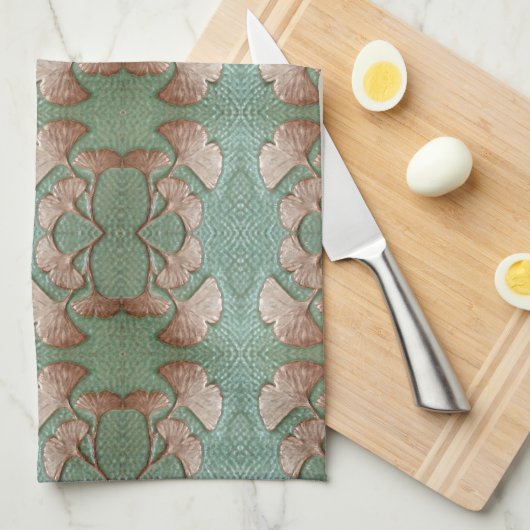 Gingko Kitchen Handtücher (Viertel Falte)