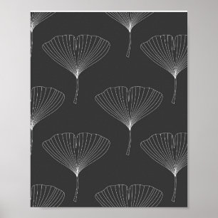 Gingko-Laub Poster