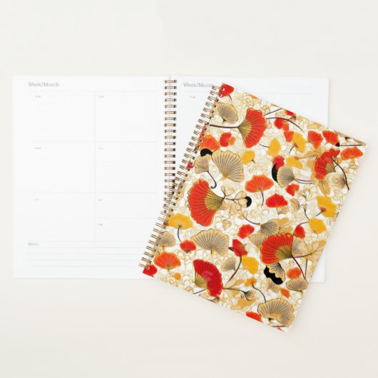 Gingko Leaf Chiyogami Planner Planer (Anzeige)