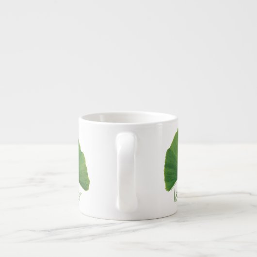 Gingko Leaf Espressotasse (Rückseite)