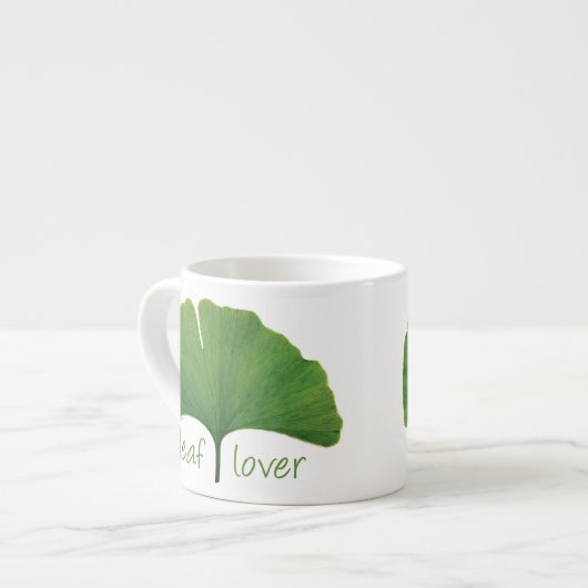 Gingko Leaf Espressotasse (Vorderseite Links)