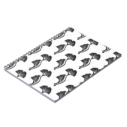 Gingko Leaf Lino Print Notizblock (Linke Seite)
