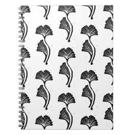 Gingko Leaf Lino Print Notizblock