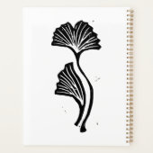 Gingko Leaf Lino Print Planer (Rückseite)