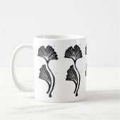 Gingko Leaf Lino Print Tasse (Links)