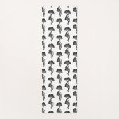 Gingko Leaf Lino Print Yogamatte (Vorderseite)