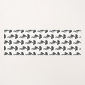 Gingko Leaf Lino Print Yogamatte (Vorderseite (Horizontal))