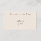 Gingko Leaves on Textured Background Designer's Visitenkarte (Rückseite)