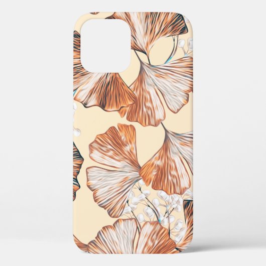 Gingko mit Früchten nahtlos Muster. Wasserfarbe fl Case-Mate iPhone Hülle (Rückseite)