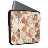 Gingko mit Früchten nahtlos Muster. Wasserfarbe fl Laptopschutzhülle (Vorne Rechts)