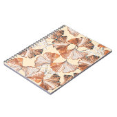 Gingko mit Früchten nahtlos Muster. Wasserfarbe fl Notizblock (Linke Seite)