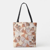 Gingko mit Früchten nahtlos Muster. Wasserfarbe fl Tasche (Rückseite)