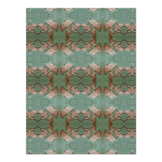Gingko Pattern Poster (Vorderseite)