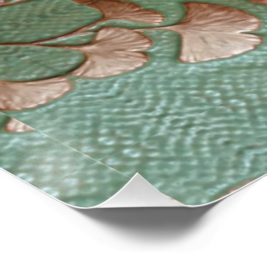Gingko Pattern Poster (Ecke)