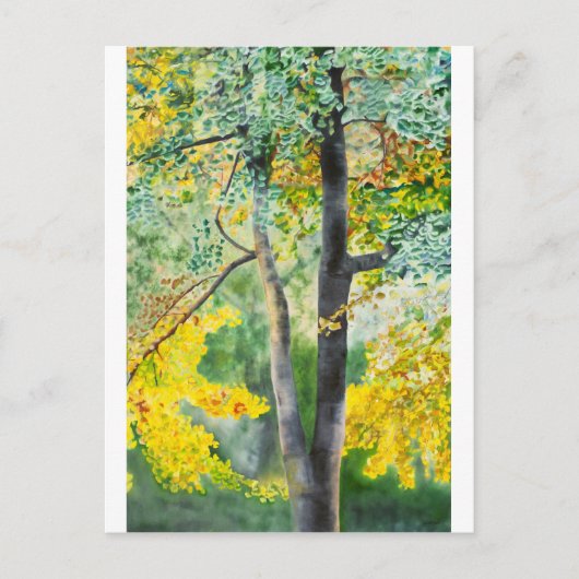 Gingko Postkarte (Vorderseite)