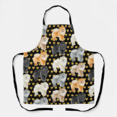 GINGKO THE CHOW (Herz) All-Over Print Schürze (Vorderseite)