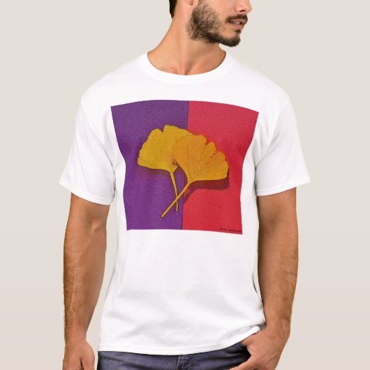 Gingko verlässt T - Shirt (Vorderseite)