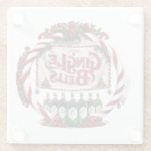 Gingle Bells Christmas Gin Display Glasuntersetzer (Rückseite)