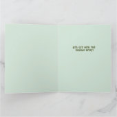 GINgle Bells Faltete Holiday Grußkarte Karte (Innenseite)