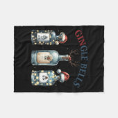 Gingle Bells Funny Gin Gin Bells Christmas Tree Me Fleecedecke (Vorderseite (Horizontal))
