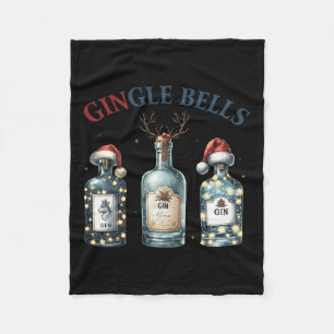 Gingle Bells Funny Gin Gin Bells Christmas Tree Me Fleecedecke