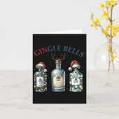 Gingle Bells Funny Gin Gin Bells Christmas Tree Me Karte (Gelbe Blume)